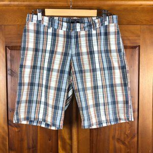 Polo by Ralph Lauren Vintage (90's) Coastal Madras Plaid Bermuda Shorts Preppy
